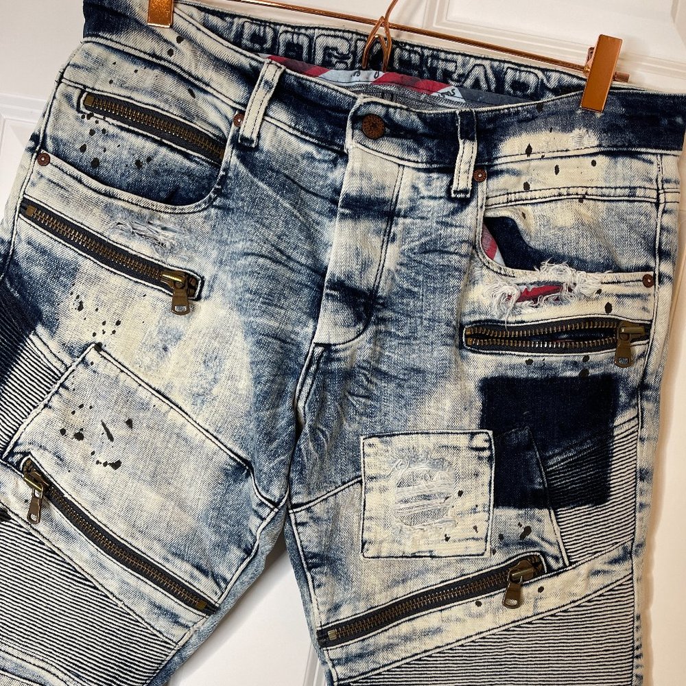 Rockstar Sushi Men's Jeans Size 32 Distressed Bleached